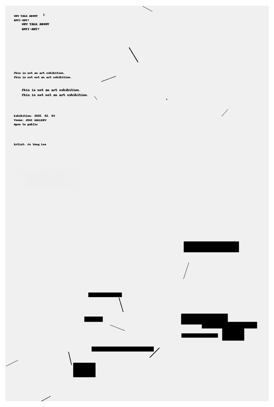 THIS IS NOT NOT AN ART